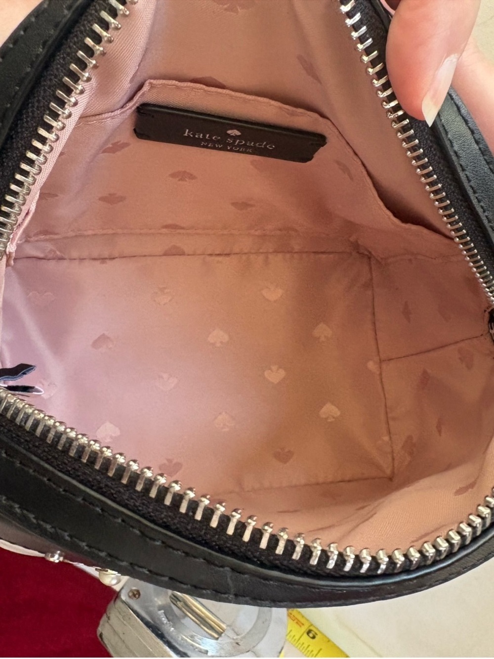 Kate Spade Penguin Crossbody Bag with Penguin Pouch- Black and White - Picture 6 of 13
